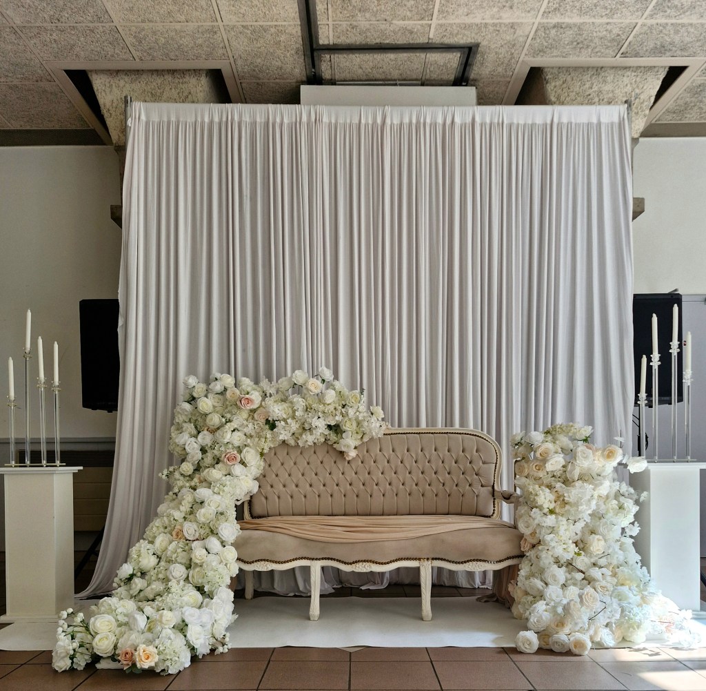 Enceintes installées pour un mariage à Ornans